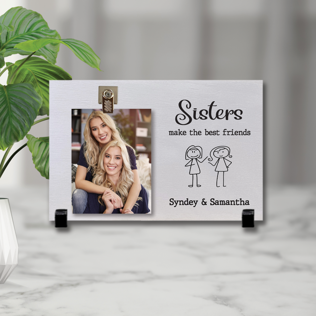 Customize your cherished moments with our Sister Personalized Picture Frame available at www.florida-funshine.com. Create a heartfelt gift for family and friends with free personalization, quick shipping in 1-2 business days, and quality crafted picture frames, portraits, and plaques made in the USA.