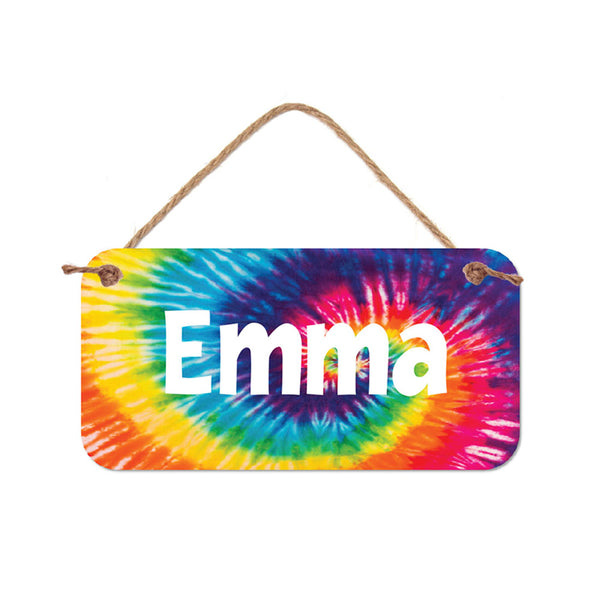 Personalized Tie Dye Name Sign -5