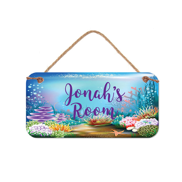 Under the Sea Theme Personalized Room Sign - 5