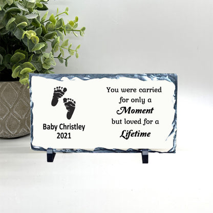 Baby Memorial Stone - You were carried for only a Moment , But loved for a Lifetime