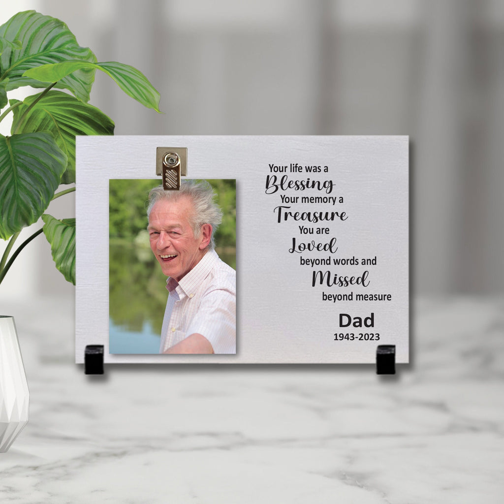 Personalized Sympathy Gifts, Wood Memorial Frame, Remembrance, Loss Of Loved One, Sympathy In Memory, Grief Memorial, Photo Gift, Blessing