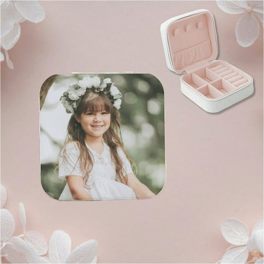 Personalized Photo Jewelry Case, Custom Printed Jewelry Box with Photo, Gift for young girl, Confirmation Gift, Sweet 16 Gift, Bat Mitzvah