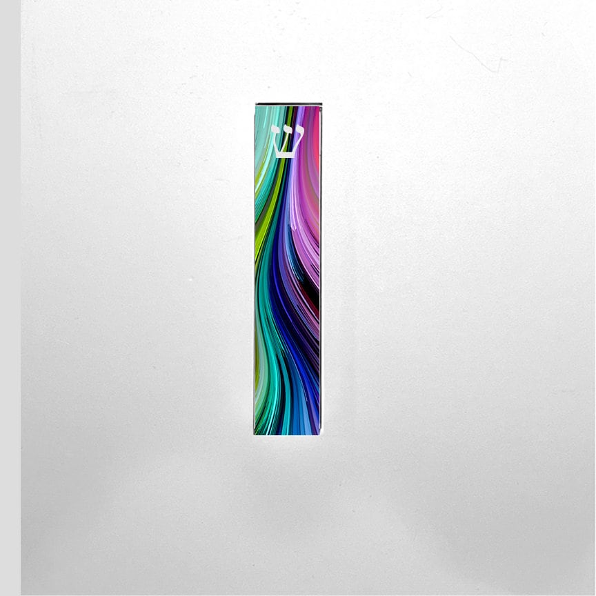 Personalized Colorful Mezuzah - With or without name - Acrylic Mezuzah - Kids Mezuzah - New Home - Baby Gift - Teen Mezuzah