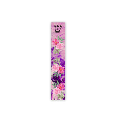 Mezuzah - Flower Mezuzah - With or without Name - Acrylic Mezuzah - Modern Mezuzah - Personalized Mezuzah - Floral Mezuzah Case