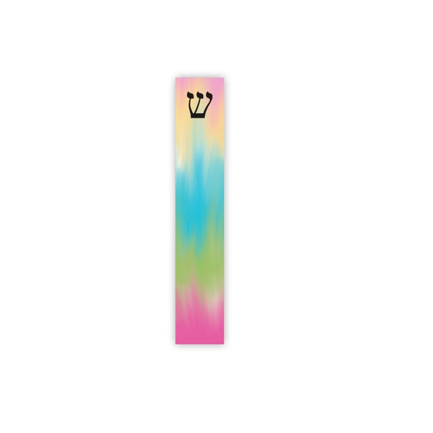 Mezuzah - Colorful Mezuzah - with or without name - Girls Room Acrylic Modern Mezuzah - Personalized Judaica Gift - New Baby Gift - New Home