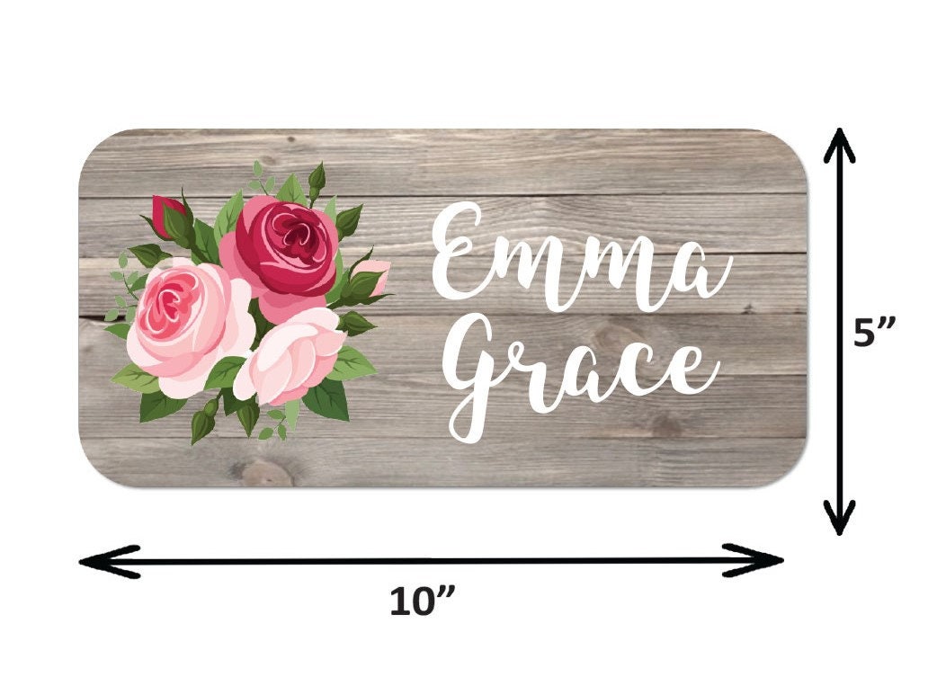 Custom Name Sign - Floral Personalized Name Sign