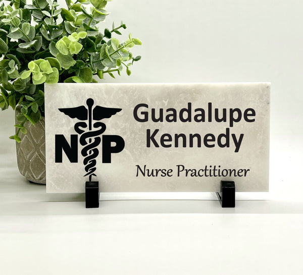 Nurse Practitioner Desk Sign -Nurse Name Plate