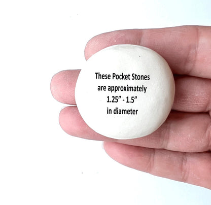 Custom Pocket Stone - Personalized Stone with the Wording of your choice- Custom Rock - Personalized Clay Rock - Custom Gift Stone