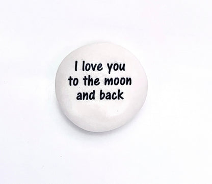 Custom Pocket Stone - Personalized Stone with the Wording of your choice- Custom Rock - Personalized Clay Rock - Custom Gift Stone