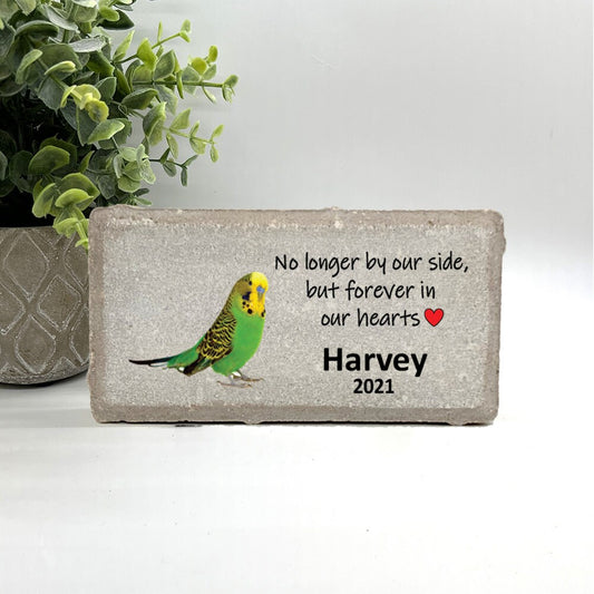 Personalized Parakeet Memorial Gifts with a variety of indoor and outdoor stone choices at www.florida-funshine.com. Our Custom Pet Memorial Stones serve as heartfelt sympathy gifts for those grieving a pet loss, ensuring a lasting tribute cherished for years. Enjoy free personalization, quick shipping in 1-2 business days, and quality crafted memorials made in the USA.