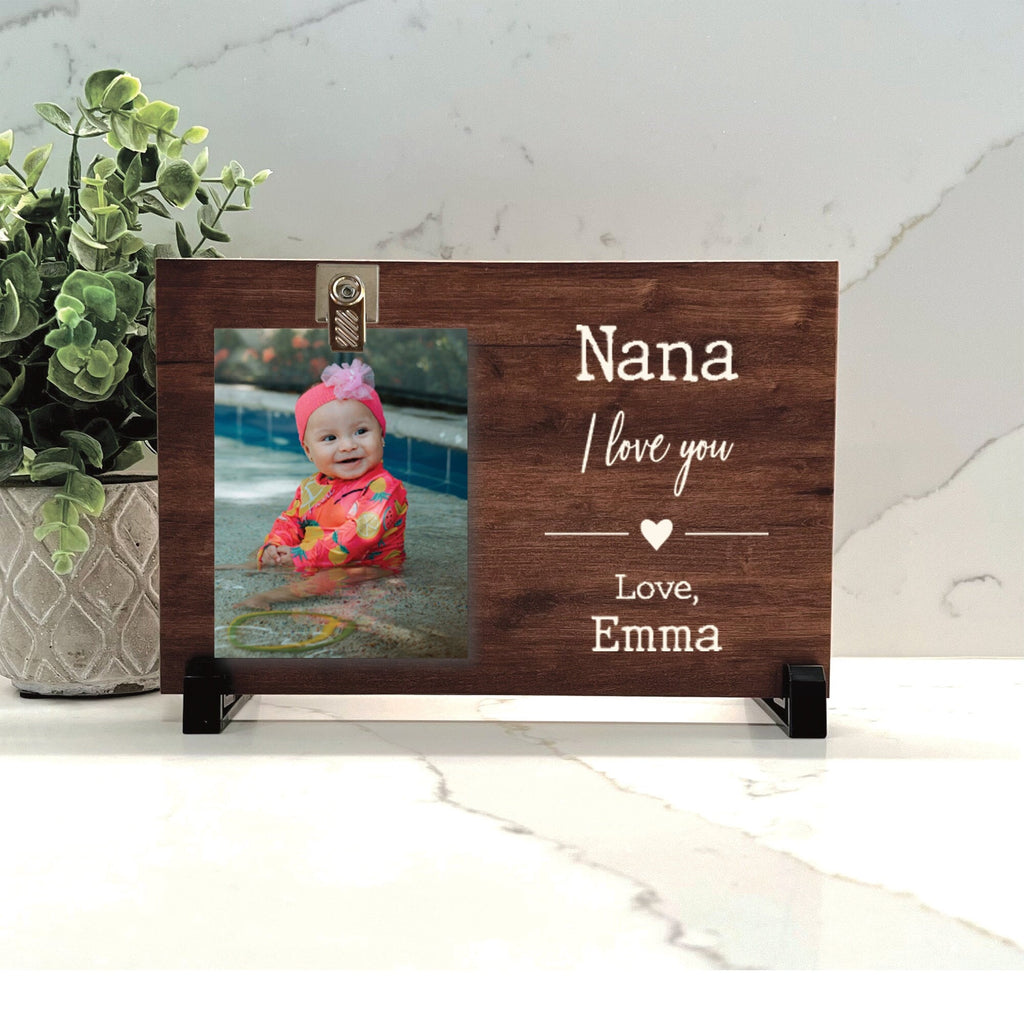 Customize your cherished moments with our Nana Personalized Picture Frame available at www.florida-funshine.com. Create a heartfelt gift for family and friends with free personalization, quick shipping in 1-2 business days, and quality crafted picture frames, portraits, and plaques made in the USA.