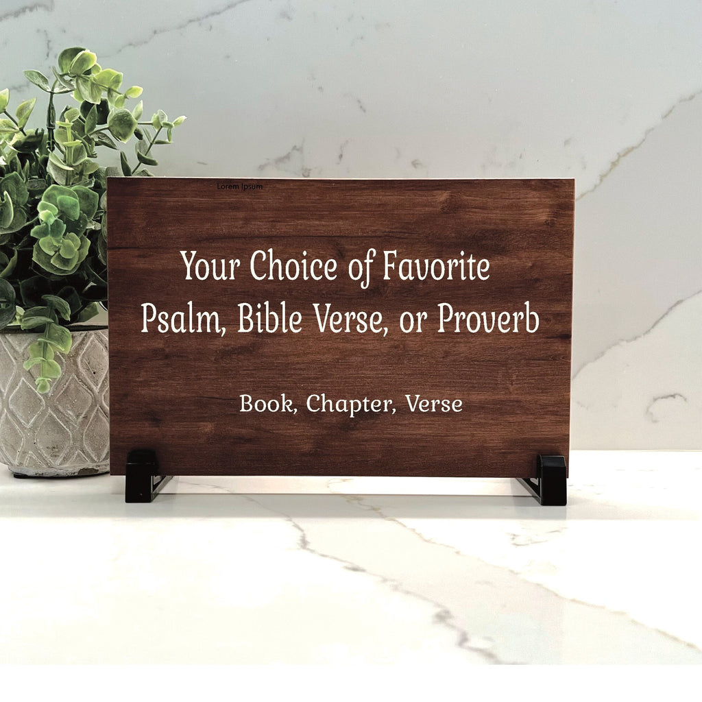 Customize your cherished moments with our Bible Verse Personalized Plaque available at www.florida-funshine.com. Create a heartfelt gift for family and friends with free personalization, quick shipping in 1-2 business days, and quality crafted picture frames, portraits, and plaques made in the USA.