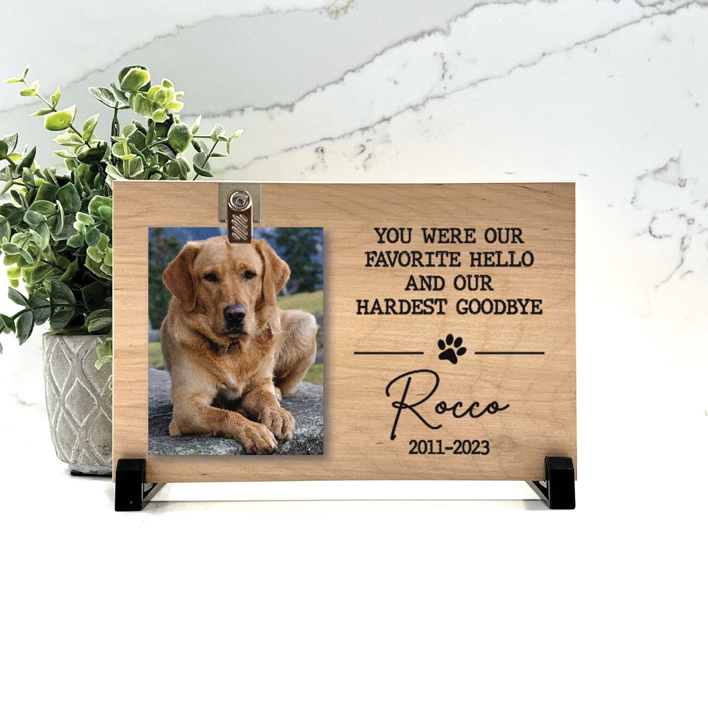 Dog Memorial Gift - You were our favorite hello and our hardest goodbye, Dog Memorial Frame, Dog loss Gift