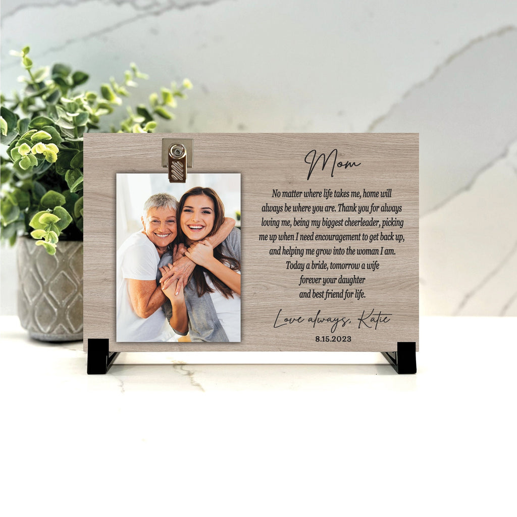 Customize your cherished moments with our Mother of the Bride Personalized Picture Frame available at www.florida-funshine.com. Create a heartfelt gift for family and friends with free personalization, quick shipping in 1-2 business days, and quality crafted picture frames, portraits, and plaques made in the USA.