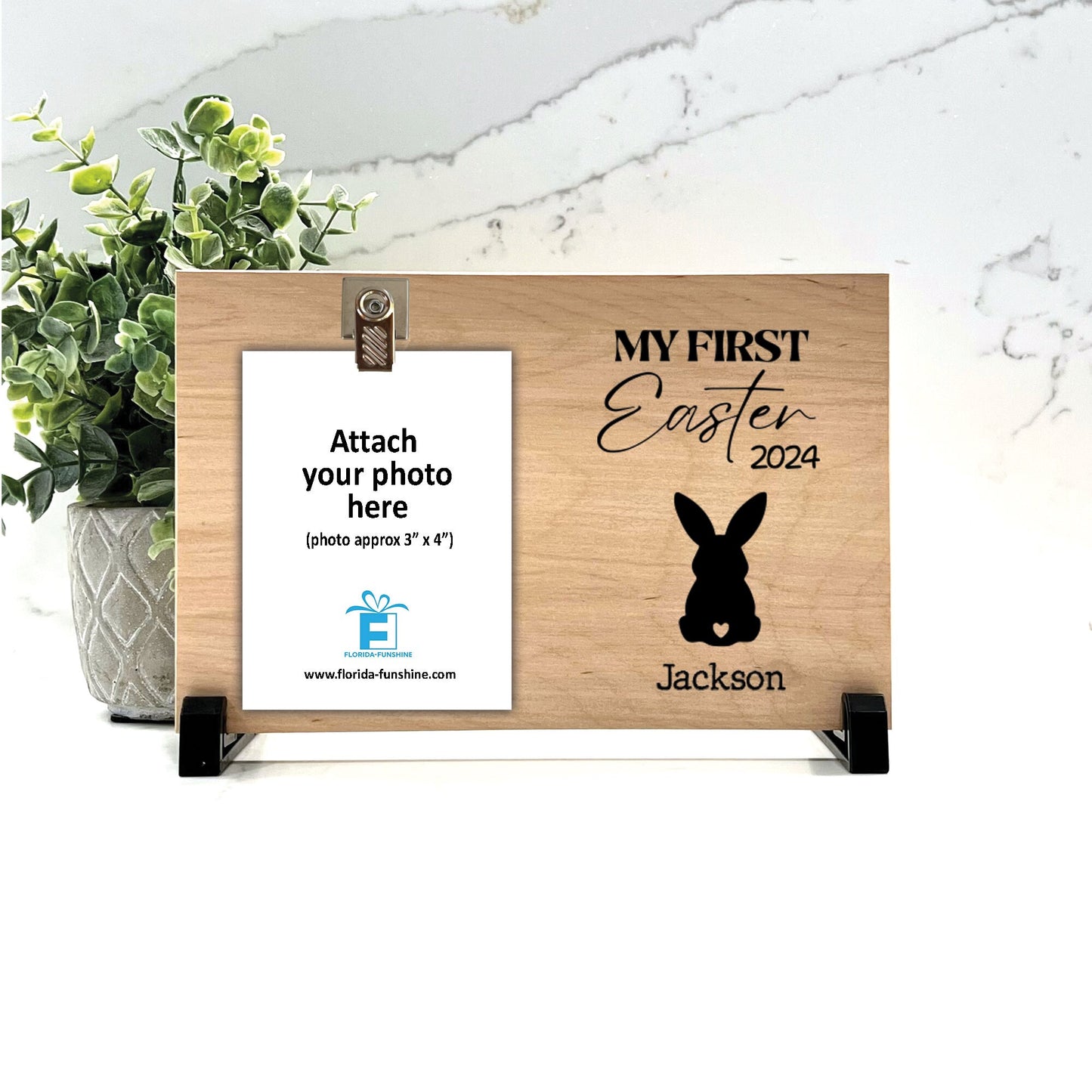 My First Easter Personalized Picture Frame, My First Easter Frame, Simple and Sweet Baby's First Easter picture frame 2024