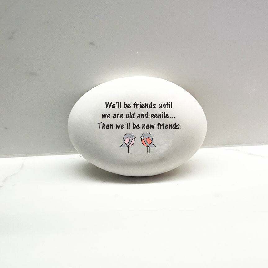 Gift for Friend, Cutom stone for indoors or outdoors, Gift for special friend, Unique gift idea, Funny Rock, Best friend gift