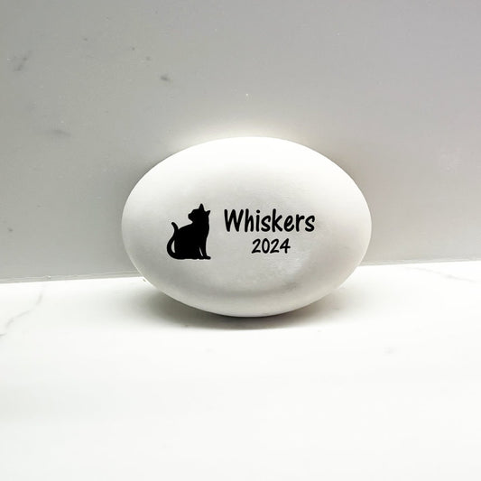 Cat Memorial Stone - Pet Loss Gift - Personalized Cat Memorial Gift - Custom Cat Sympathy Gift - Cat Keepsake - for indoors or outdoors