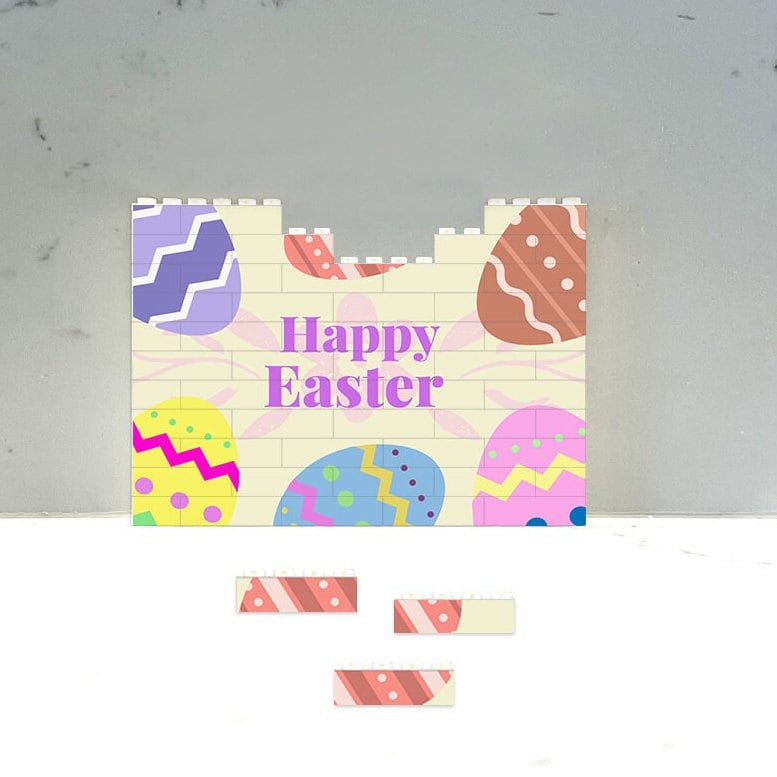 Easter Brick Puzzle, Easter Building Blocks Puzzle, Fun Holiday Gift for family, couples, kids, friends - Unique Easter Gift