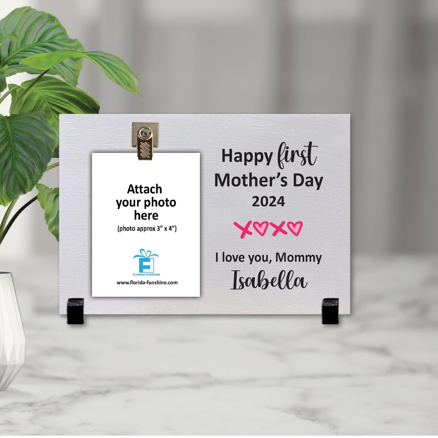 First Mother's Day Picture Frame | Personalized First Mother's Day Gift from Baby | Mother's Day 2024 Gift New Mom | 1st Mother's Day Gift