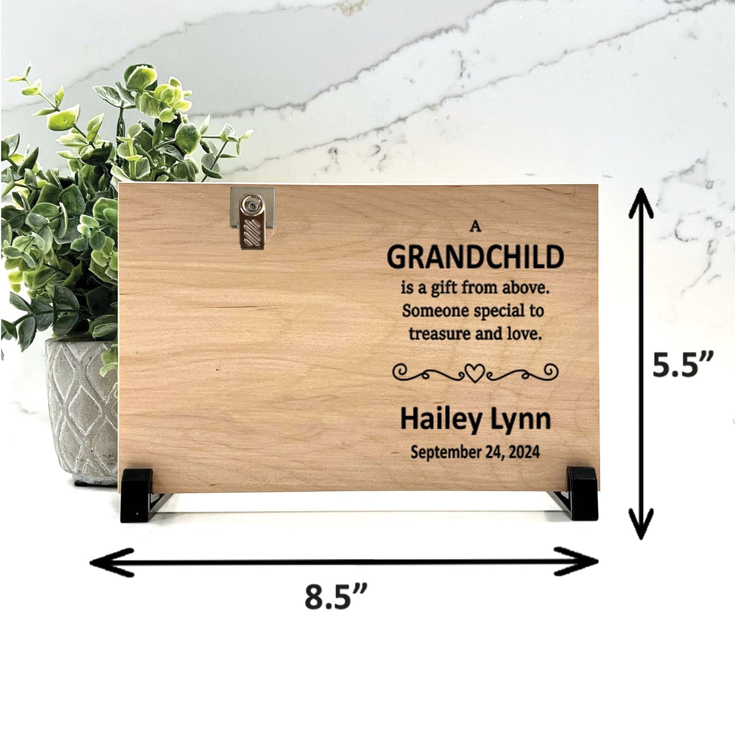 Grandchild Gift From Above Picture Frame | Personalized Grandchild Picture Frame | Custom Grandchildren Picture Frame | New Grandma Gift