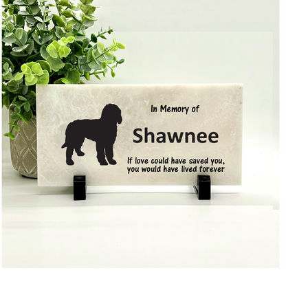 Golden Doodle Memorial Stone - If love could have saved you, you would have lived forever