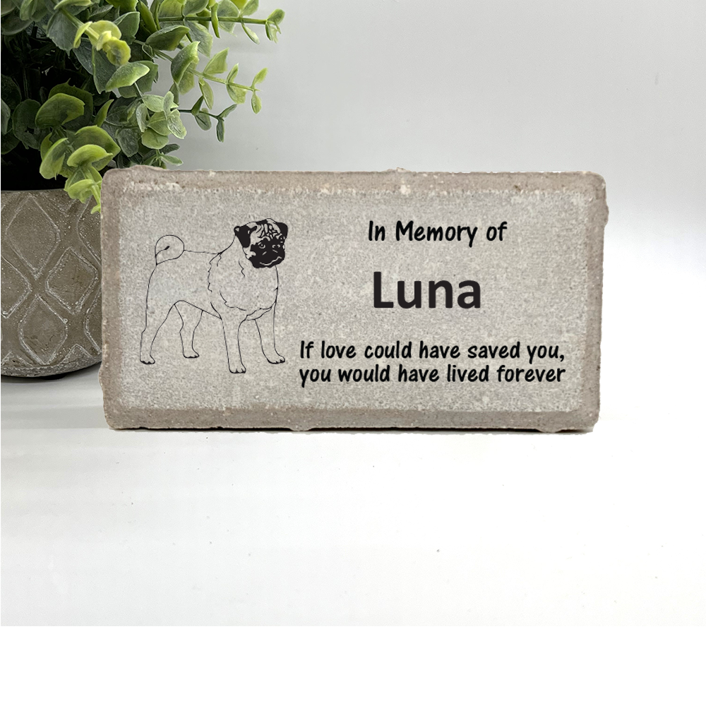 Pug Memorial Stone - 