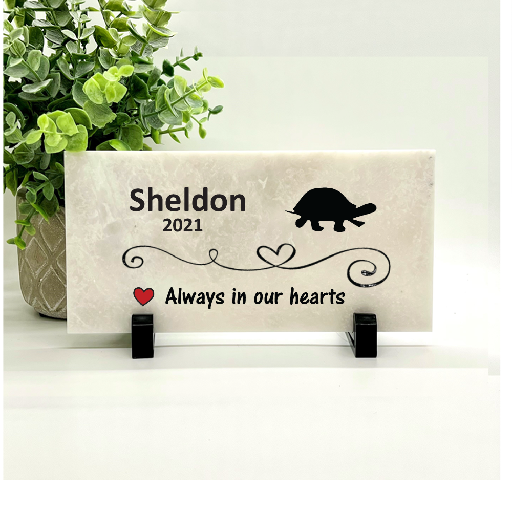 Turtle Memorial Stone - Always in our hearts