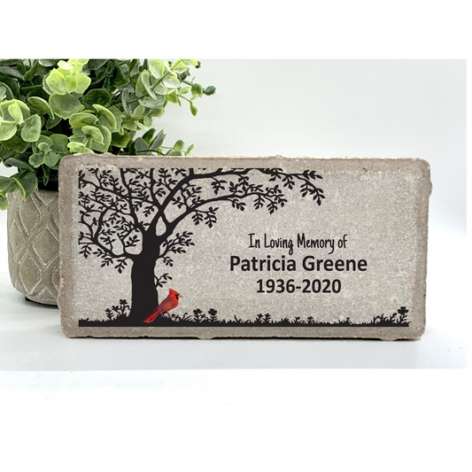 Cardinal Memorial Stone - Personalized for your needs
