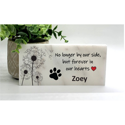 Personalized Dog Memorial Gifts with a variety of indoor and outdoor stone choices at www.florida-funshine.com. Our Custom Pet Memorial Stones serve as heartfelt sympathy gifts for those grieving a pet loss, ensuring a lasting tribute cherished for years. Enjoy free personalization, quick shipping in 1-2 business days, and quality crafted memorials made in the USA.