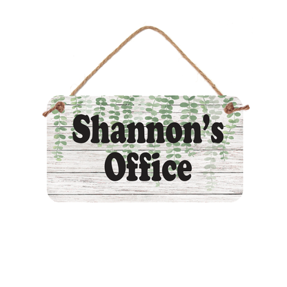 Personalized Name Sign - 5" x 10" Door Sign- Office Sign