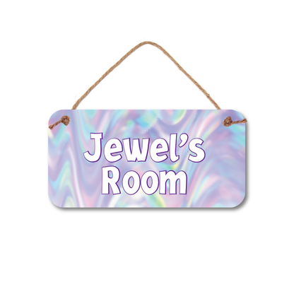 Personalized Holograph Look Name Sign - 5" x 10" Sign