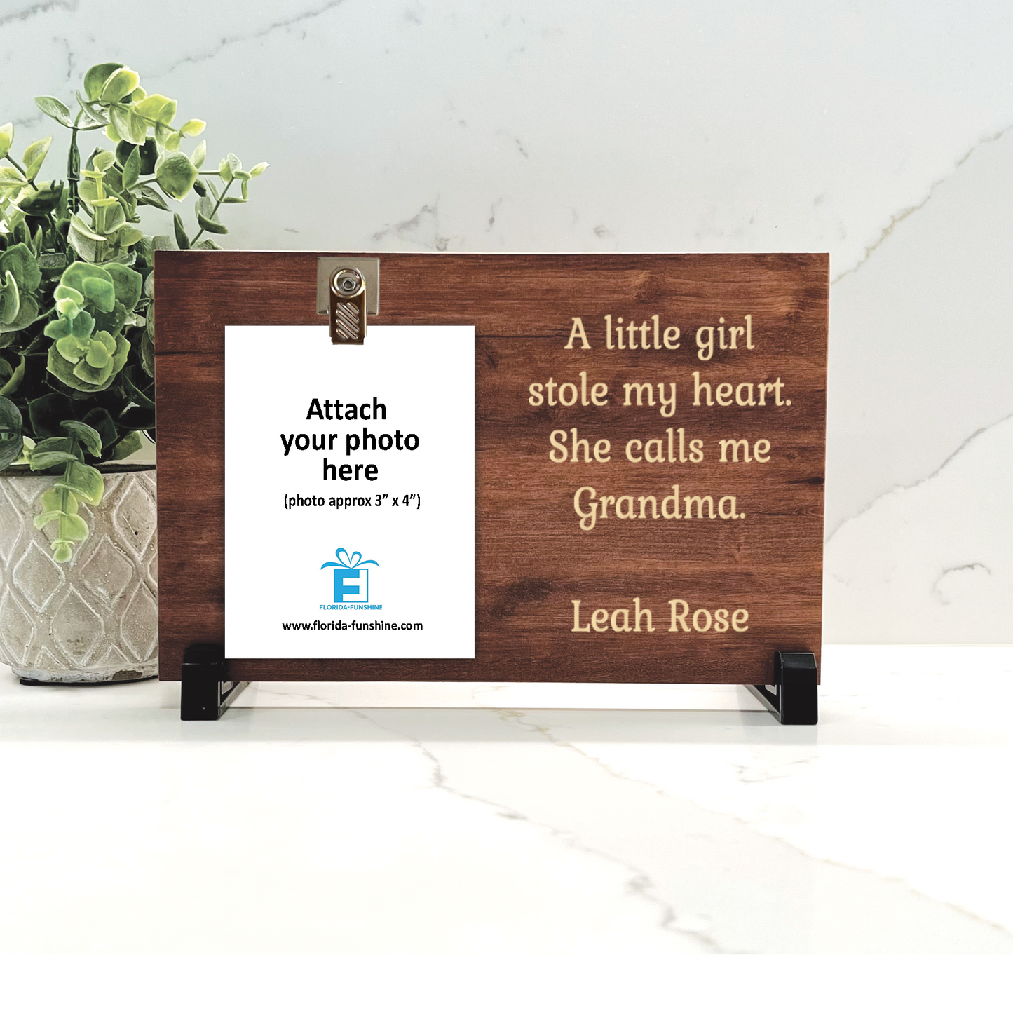 New Grandma gift frame - A little girl stole my heart...