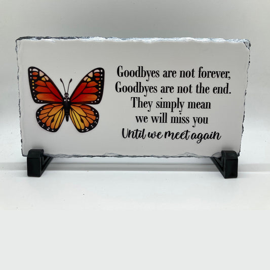 Butterfly Memorial Stone
