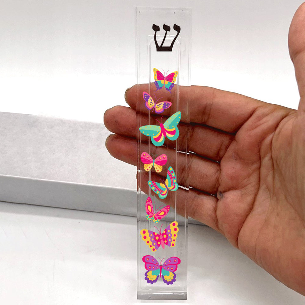 Butterfly Mezuzah -Acrylic Mezuzah