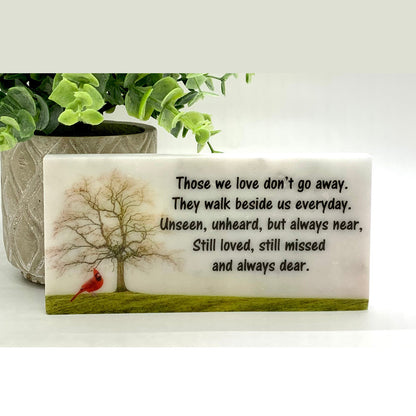 Personalized Cardinal Memorial Gift with a variety of indoor and outdoor stone choices at www.florida-funshine.com. Our Personalized Family And Friends Memorial Stones serve as heartfelt sympathy gifts for those grieving the loss of a loved one, ensuring a lasting tribute cherished for years. Enjoy free personalization, quick shipping in 1-2 business days, and quality crafted memorials made in the USA.