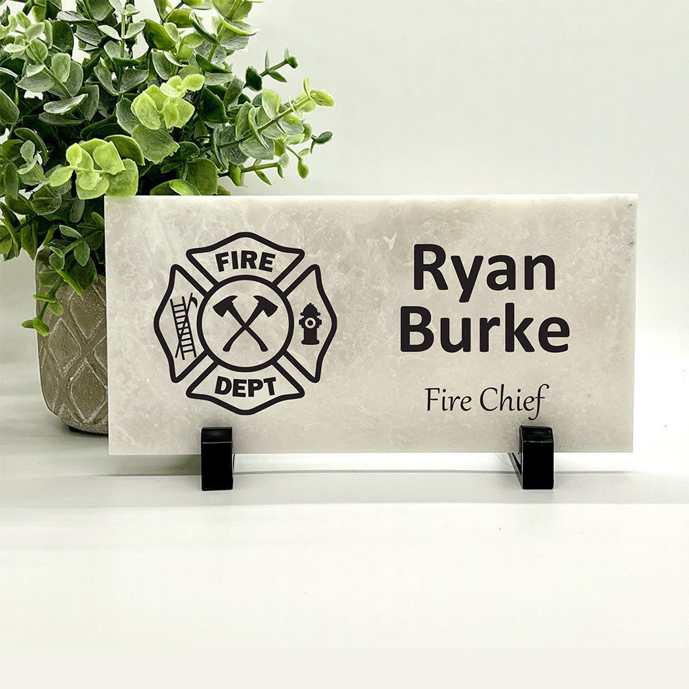 Firefighter Name Plate - Firefighter Name Sign