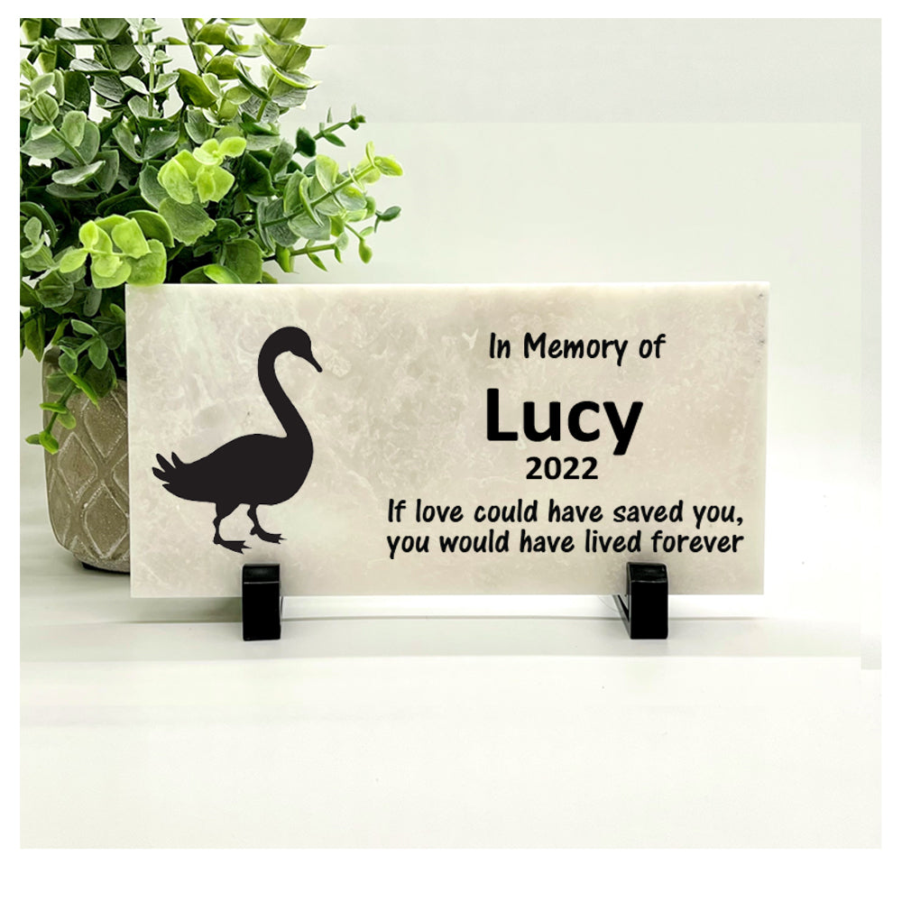 Goose Memorial Stone - Personalized Goose Memorial Gift