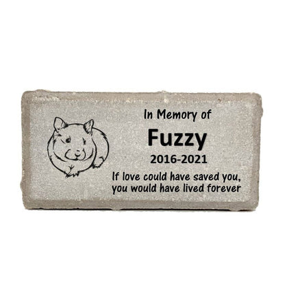 Guinea Pig Memorial Stone - If love could have saved you, you would have lived forever