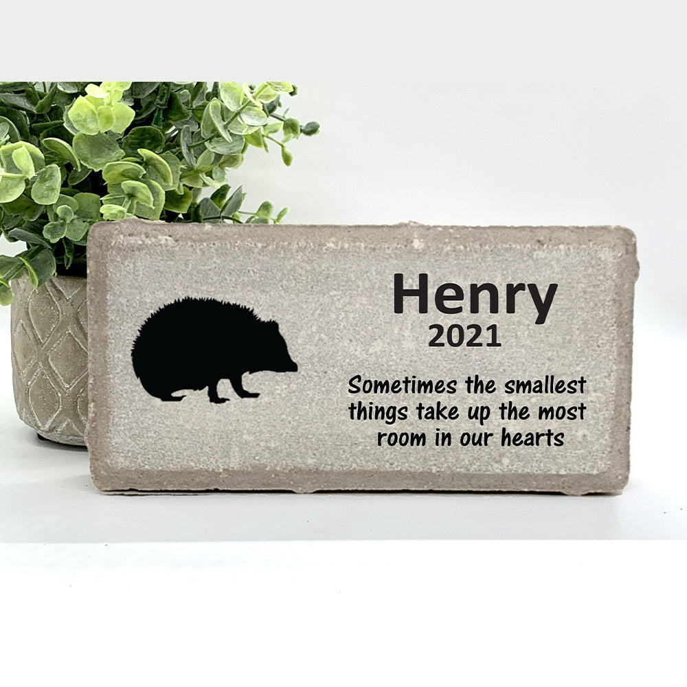 Personalized Hedgehog Memorial Gifts with a variety of indoor and outdoor stone choices at www.florida-funshine.com. Our Custom Pet Memorial Stones serve as heartfelt sympathy gifts for those grieving a pet loss, ensuring a lasting tribute cherished for years. Enjoy free personalization, quick shipping in 1-2 business days, and quality crafted memorials made in the USA.