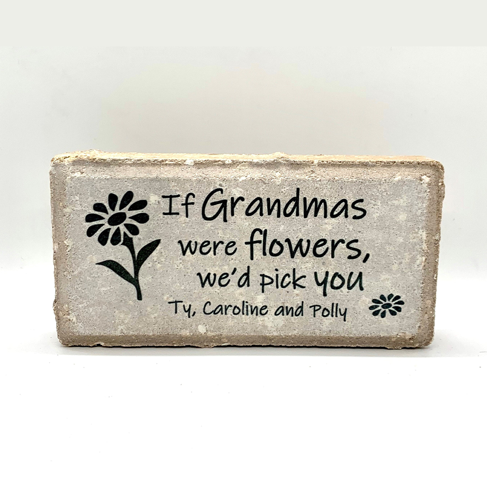 If Grandmas were Flowers -Grandma Stone... Personalized gift for Grandma - Great Mother's Day Gift idea - Gift for the Garden or home