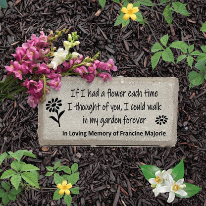 Personalized Memorial Garden Gift with a variety of indoor and outdoor stone choices at www.florida-funshine.com. Our Personalized Family And Friends Memorial Stones serve as heartfelt sympathy gifts for those grieving the loss of a loved one, ensuring a lasting tribute cherished for years. Enjoy free personalization, quick shipping in 1-2 business days, and quality crafted memorials made in the USA.