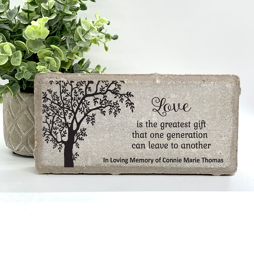 Personalized Love Memorial Gift with a variety of indoor and outdoor stone choices at www.florida-funshine.com. Our Personalized Family And Friends Memorial Stones serve as heartfelt sympathy gifts for those grieving the loss of a loved one, ensuring a lasting tribute cherished for years. Enjoy free personalization, quick shipping in 1-2 business days, and quality crafted memorials made in the USA.