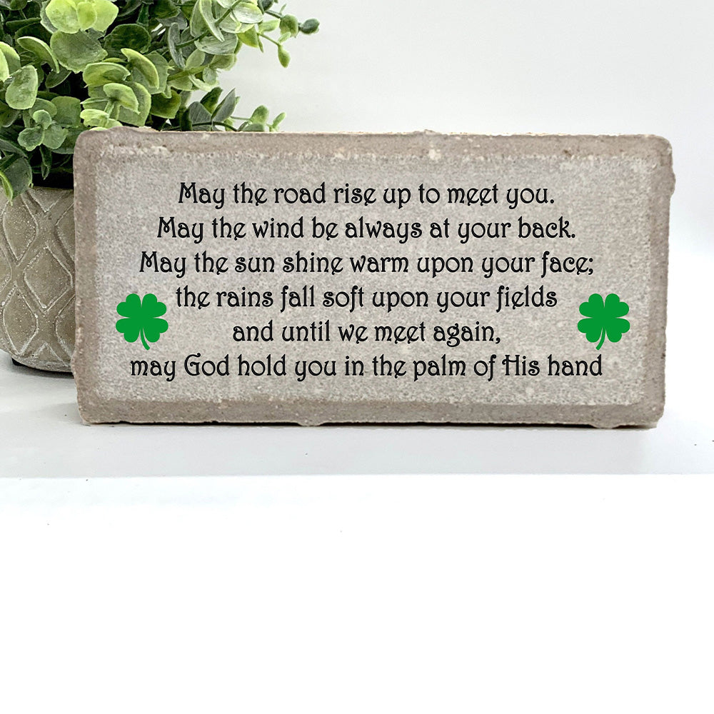 Personalized Irish Prayer and Shamrock Memorial Gift with a variety of indoor and outdoor stone choices at www.florida-funshine.com. Our Personalized Family And Friends Memorial Stones serve as heartfelt sympathy gifts for those grieving the loss of a loved one, ensuring a lasting tribute cherished for years. Enjoy free personalization, quick shipping in 1-2 business days, and quality crafted memorials made in the USA.