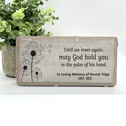 Personalized Dandelion Memorial Gift with a variety of indoor and outdoor stone choices at www.florida-funshine.com. Our Personalized Family And Friends Memorial Stones serve as heartfelt sympathy gifts for those grieving the loss of a loved one, ensuring a lasting tribute cherished for years. Enjoy free personalization, quick shipping in 1-2 business days, and quality crafted memorials made in the USA.
