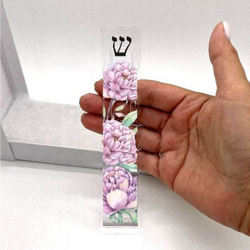 Mezuzah - Peony Mezuzah