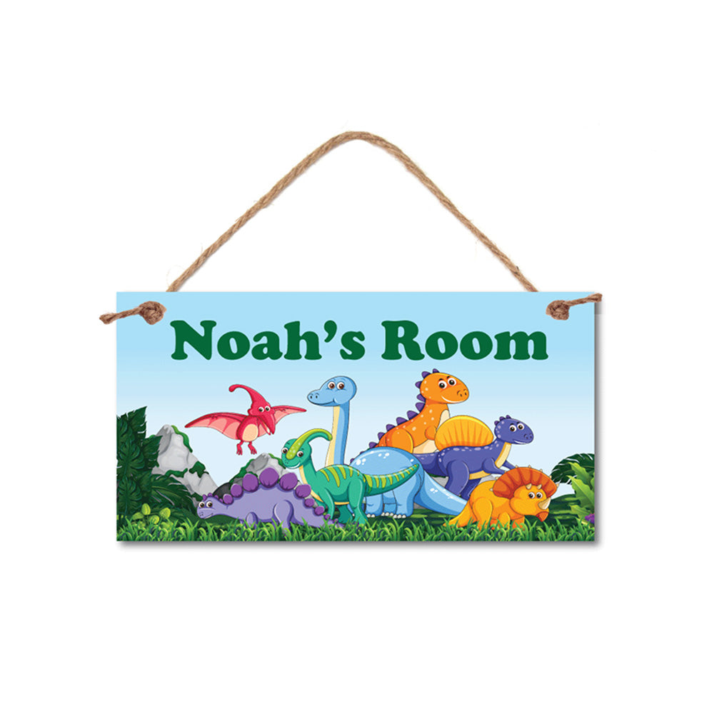 Dinosaur Personalized Name Sign - 5" x 10" Sign