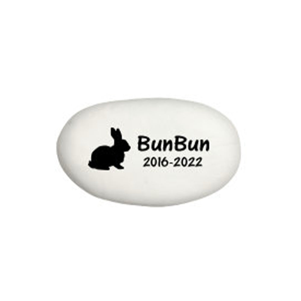 Rabbit Memorial Stone- Personalized Pet Keepsake- Pet Loss Gift