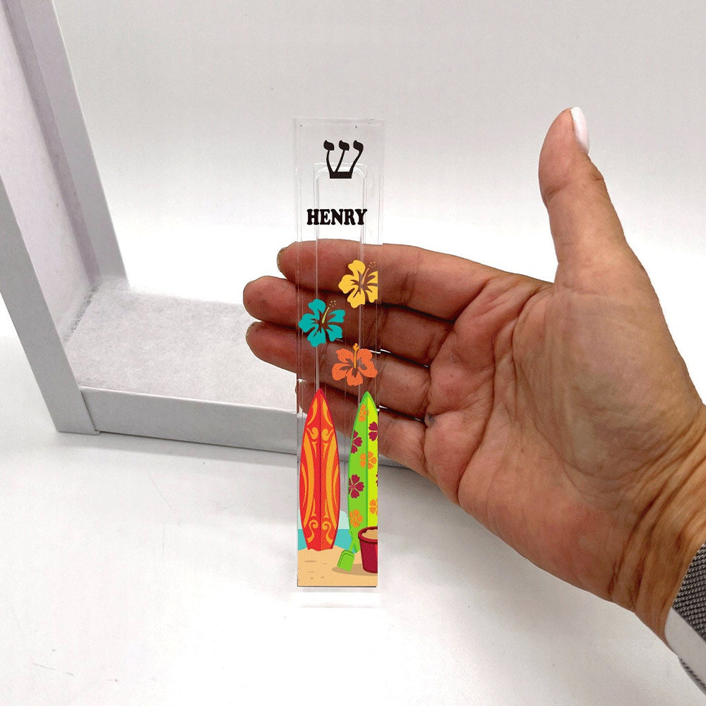 Surfing Theme Mezuzah