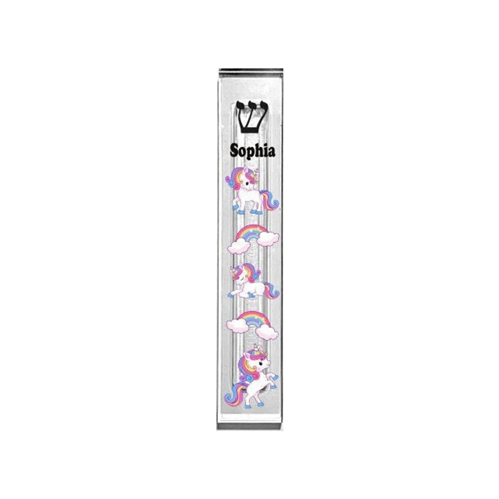 Unicorn Mezuzah - Rainbows and Unicorns