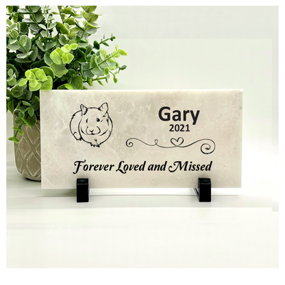 Guinea Pig Memorial Stone - Forever Loved and Missed